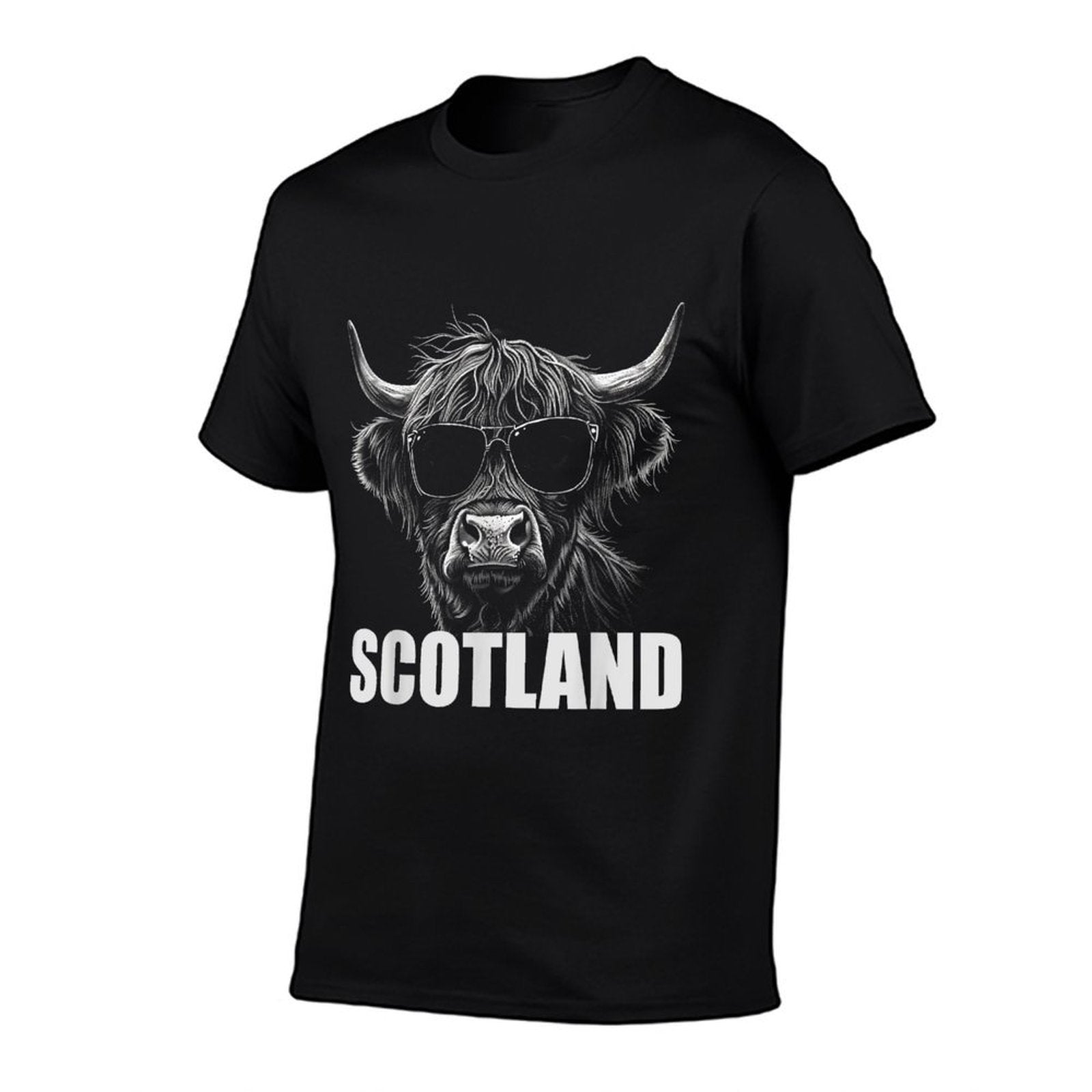 Cool Highland Cow Scotland Travel  Slim-fit Cut T-Shirt