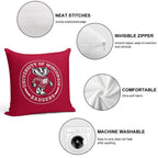 UW - Madison Circle Soft Hidden Zipper Throw Pillow