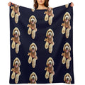 Labradoodle Cute Cartoon Dog Lightweight Throw Blanket