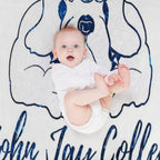 Glitter John Jay College of Criminal Justice Easy Care Throw Blanket