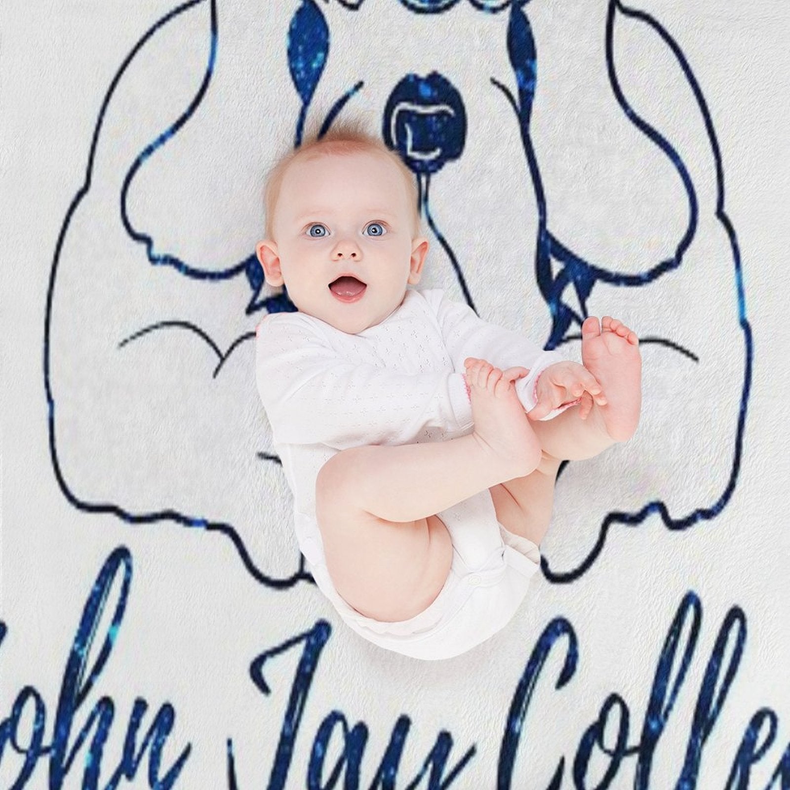 Glitter John Jay College of Criminal Justice Easy Care Throw Blanket