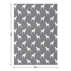 German Wirehaired Pointer Silhouette(s) Easy Care Throw Blanket