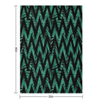 Palm Leaves Zig Zag Line 2 All-season Throw Blanket