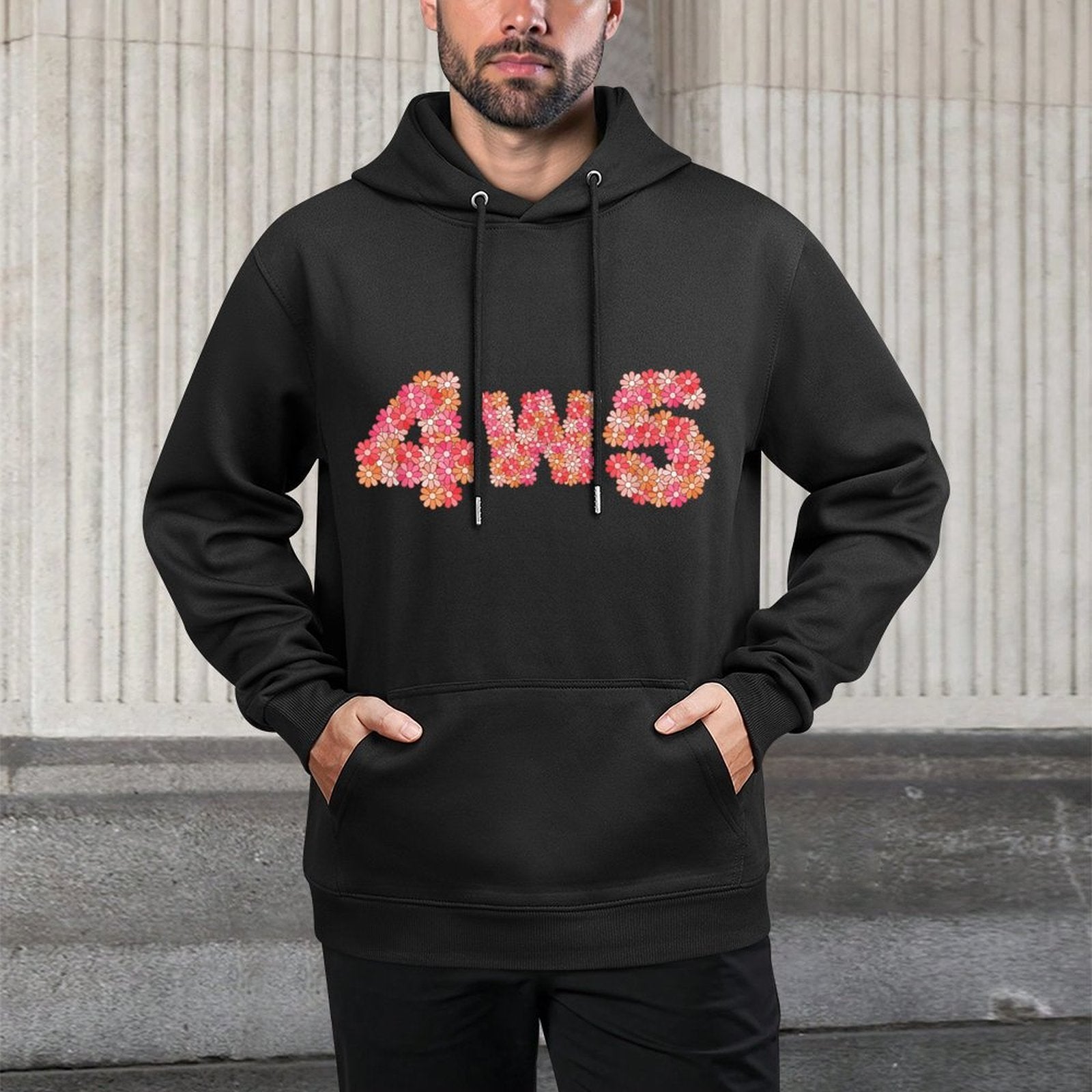 Enneagram 4w5 Type 4 Wing 5 Individualist Romantic Daisies Cotton-Polyester Blend Hoodie