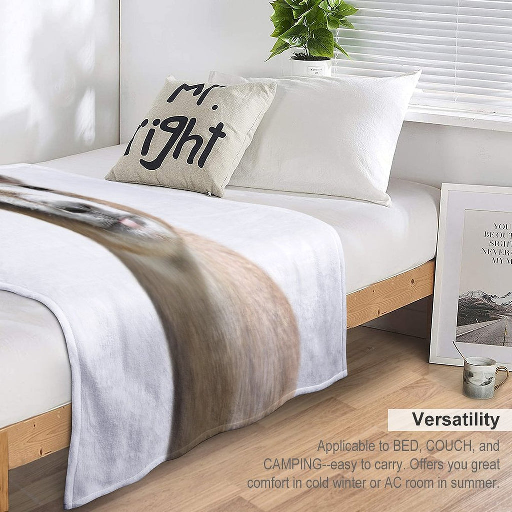 Little Goat, Animal, Cute Animal Wrinkle-free Throw Blanket