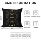 Death Head Moths Night Soft Multiple Sizes Throw Pillow