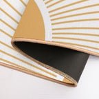 Sunrise Art, Modern Boho Sun  Anti-Trip Bath Mat