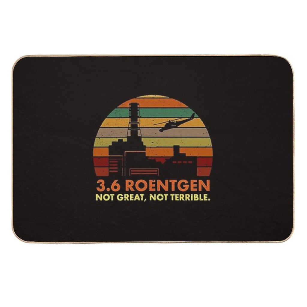 3.6 Roentgen Not Great, Not Terrible Retro Vintage  Easy To Clean Bath Mat