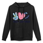 Peace Love Beach Fun Summer Vibes Design Easy Care Hoodie
