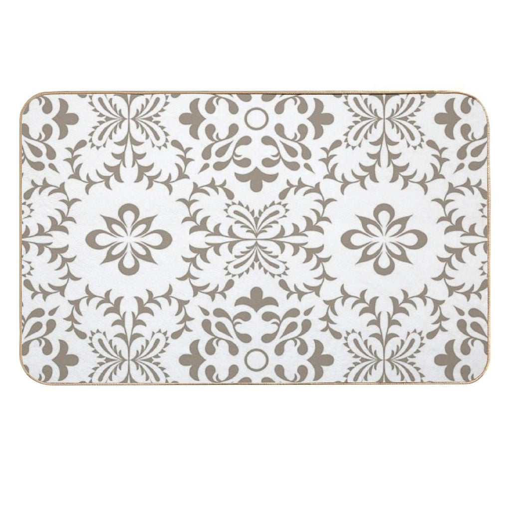 Vintage Marrakesh Mosaic, Moroccan Tiles  Odorless Bath Mat
