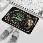 Vintage Halloween Black Cat  Pet-Safe Bath Mat