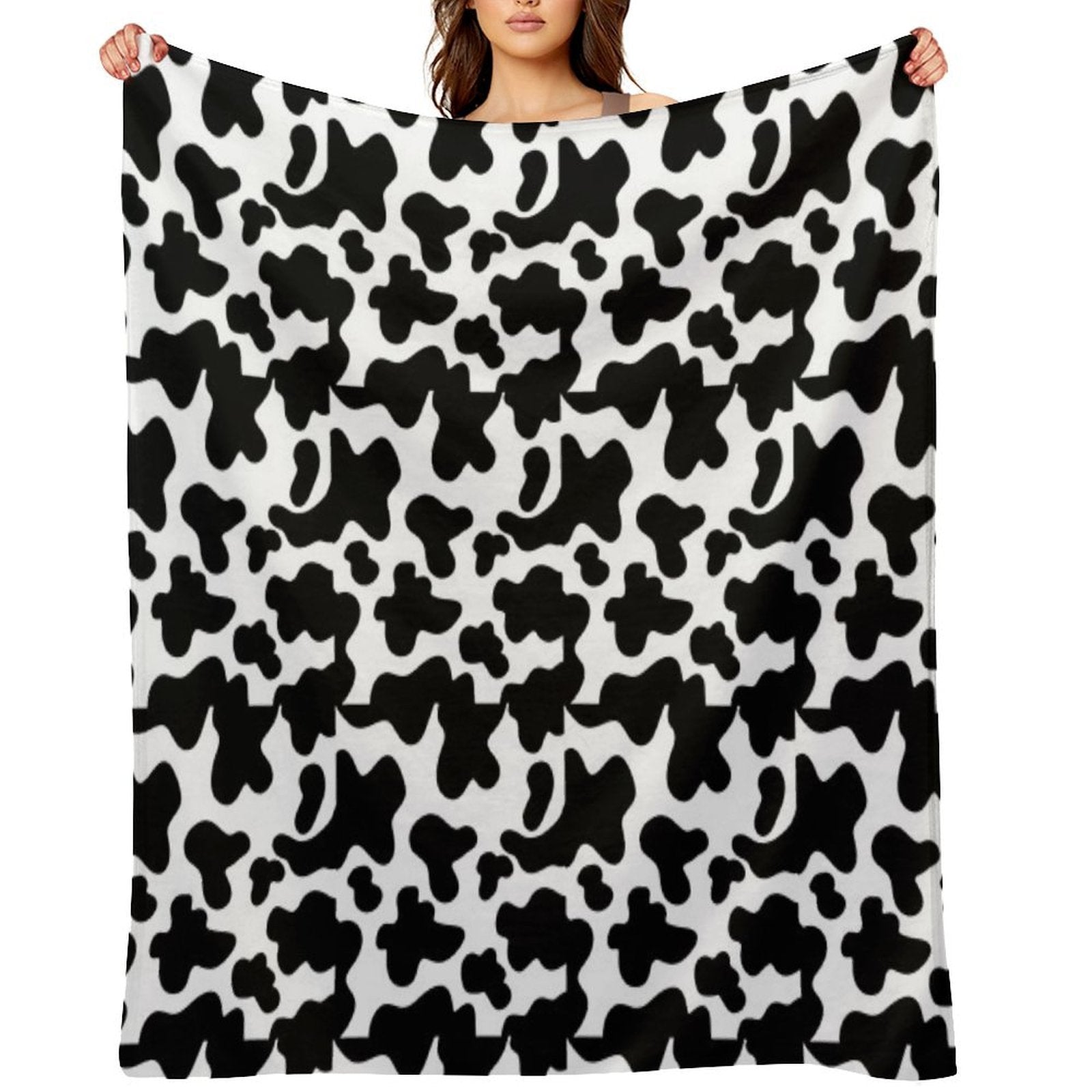 Cow Print Quick-dry Throw Blanket