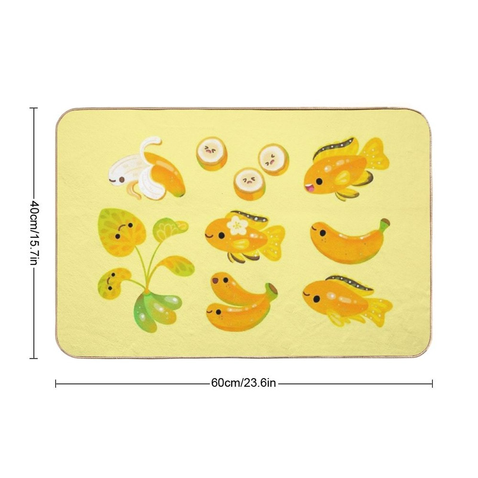Banana Cichlid  Non-Slip Bath Mat