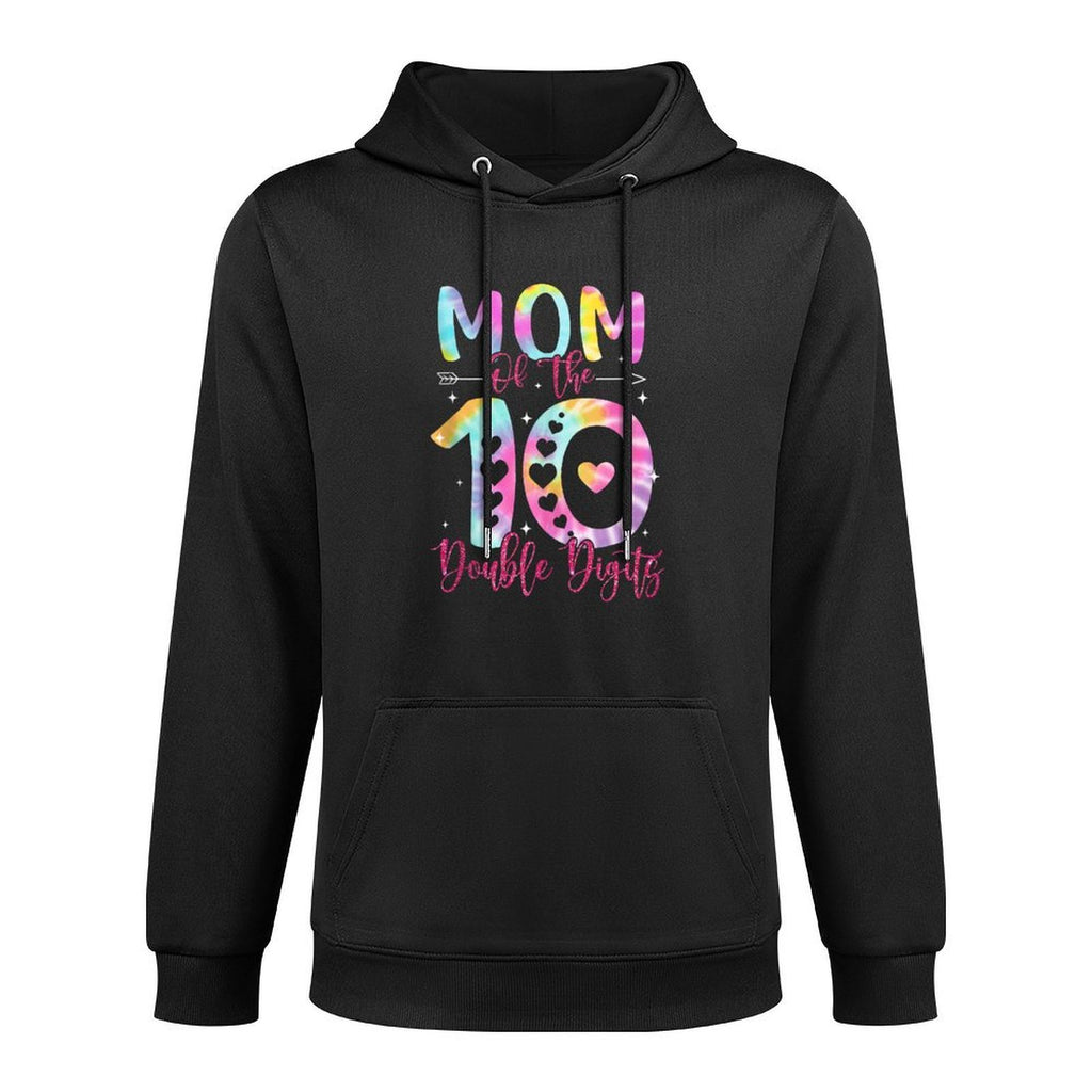 Mom of The Birthday Girl Double Digits 10th Birthday Easy Care Hoodie