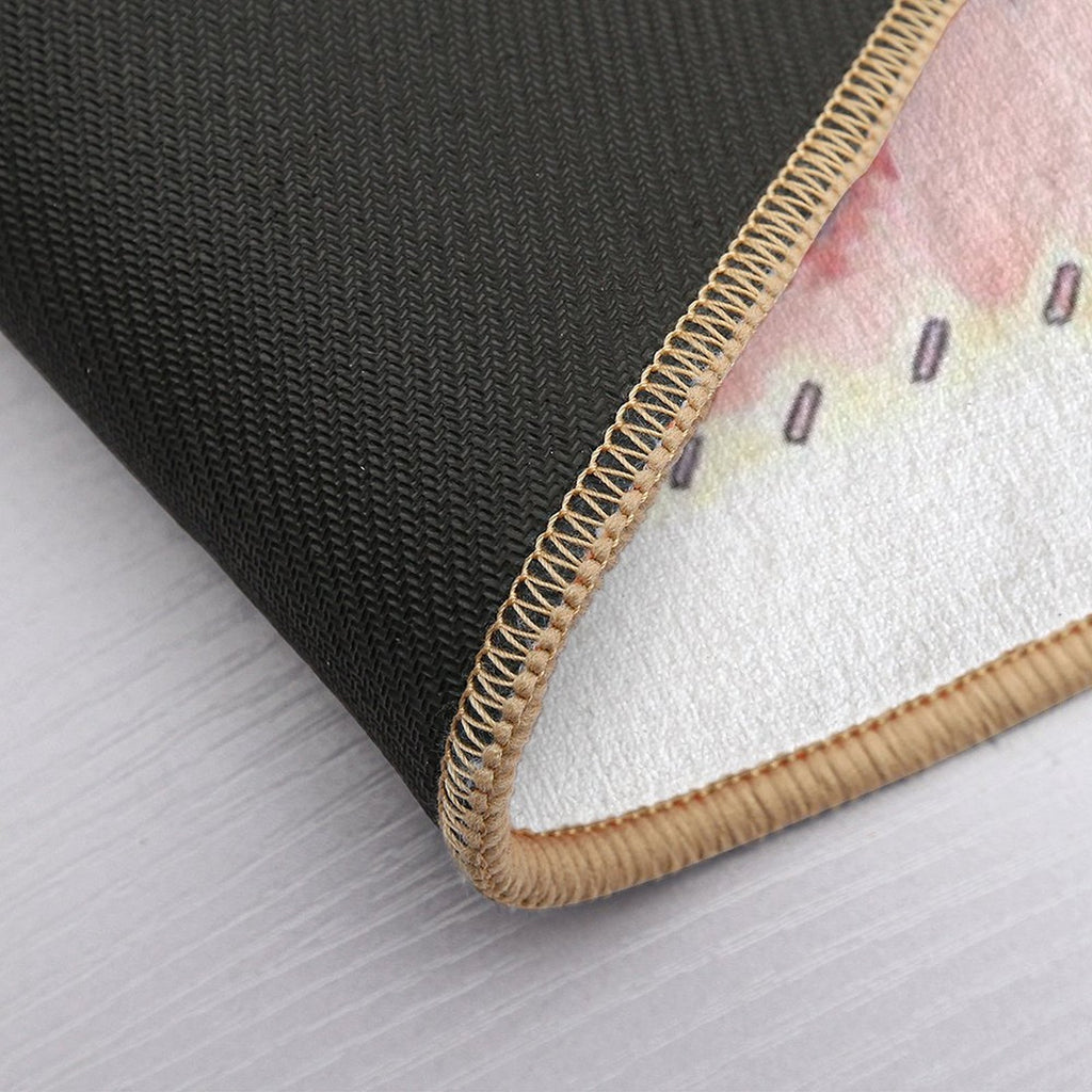 Pink Moroccan Rug  Eco-Friendly Bath Mat