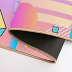 Vaporwave Pastel Sunset  Slip-Resistant Bath Mat