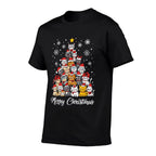 Meowy Catmas Cat Christmas Tree Xmas Girls Boys Funny Santa  Eco-friendly Material T-Shirt