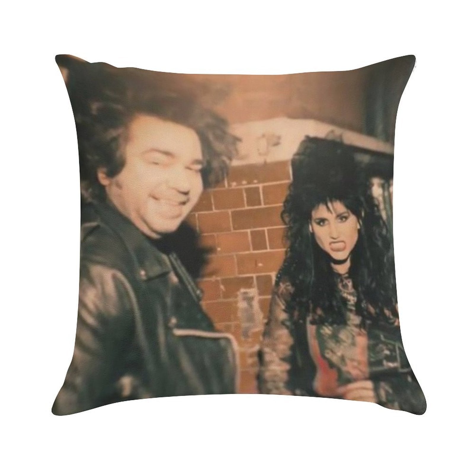 Laszlo & Nadja in The 80s Soft Ultra-Soft Texture Throw Pillow