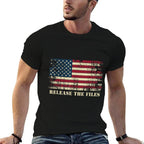 Retro RELEASE THE FILES US Trumpf Protest Meme  Versatile T-Shirt