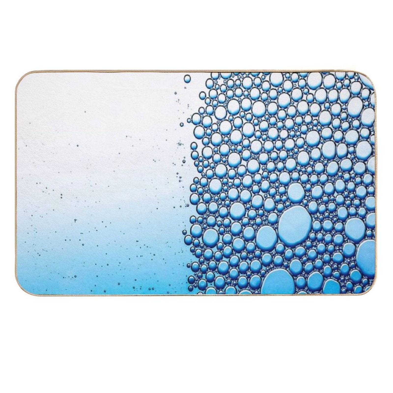 Fwc 1503 Bubble Blue Water  Easy Maintenance Bath Mat
