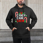 Candy Cane Crew Adult Men Women Kids Christmas Pajamas Casual Wear Hoodie