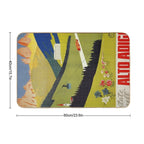 Vintage Alto Adige South Tirol Italian Travel Ad  Anti-Trip Bath Mat