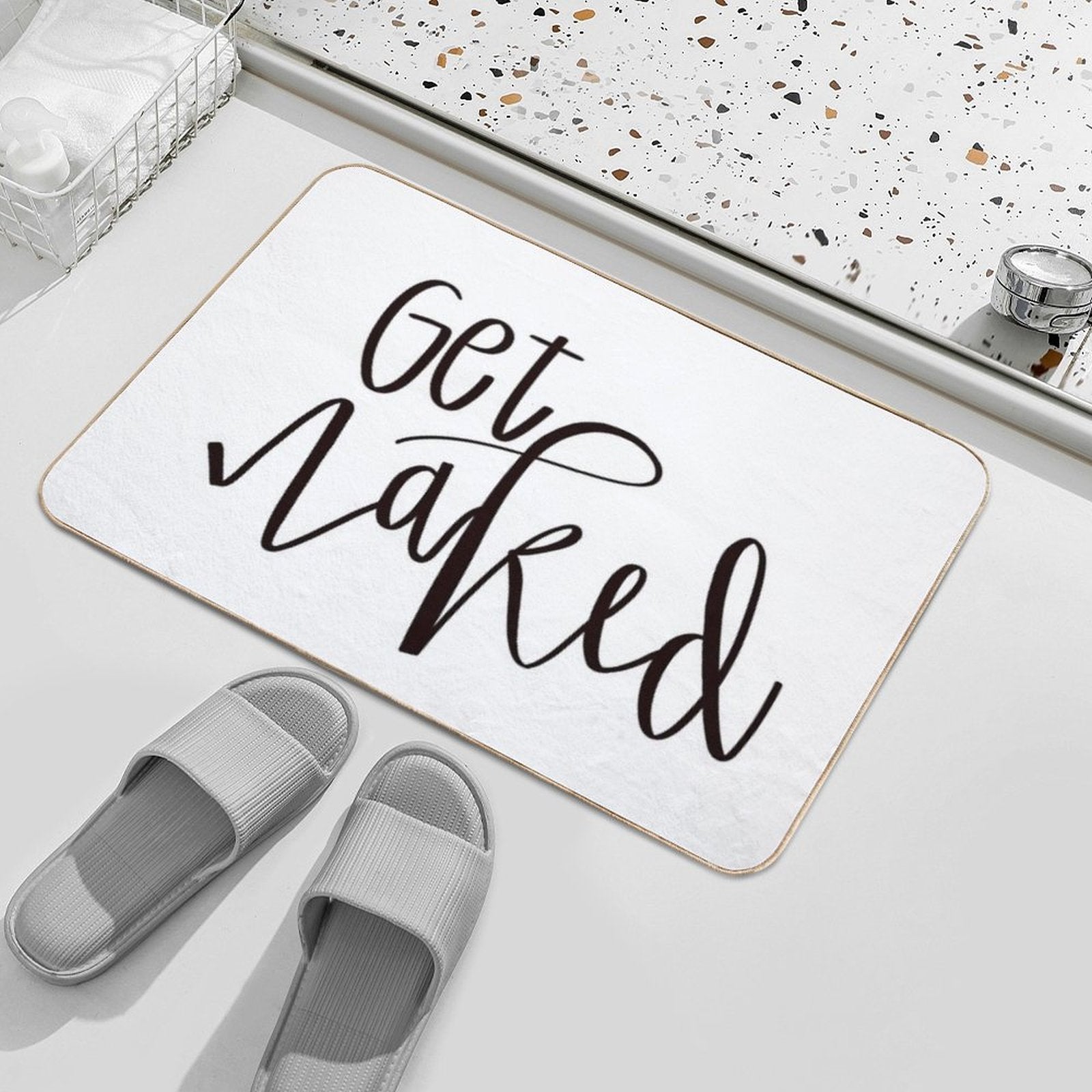 Get Naked Bathroom Decor  Long-Lasting Bath Mat