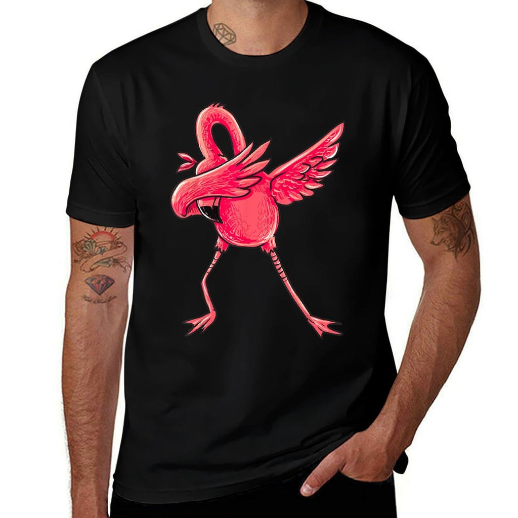 Dabbing Flamingo Men Women Boys Girls Dab Dance Gifts  Odor-resistant T-Shirt