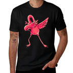Dabbing Flamingo Men Women Boys Girls Dab Dance Gifts  Odor-resistant T-Shirt