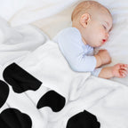 Cow Print Pattern Plush Throw Blanket