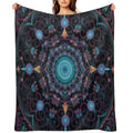Kaleidoscopic Harmony Compact Throw Blanket