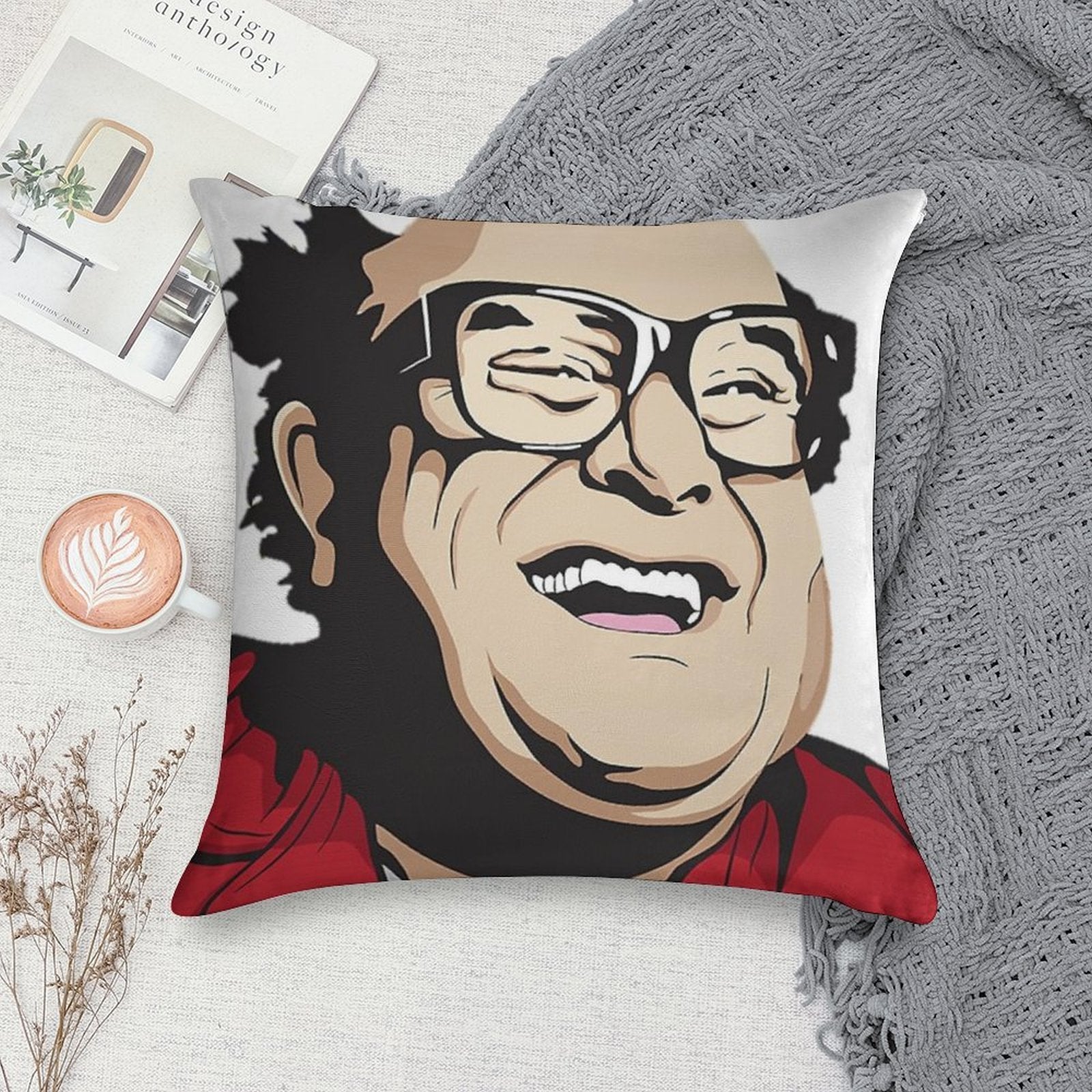 Danny Devito V2 Soft Home Decor Throw Pillow