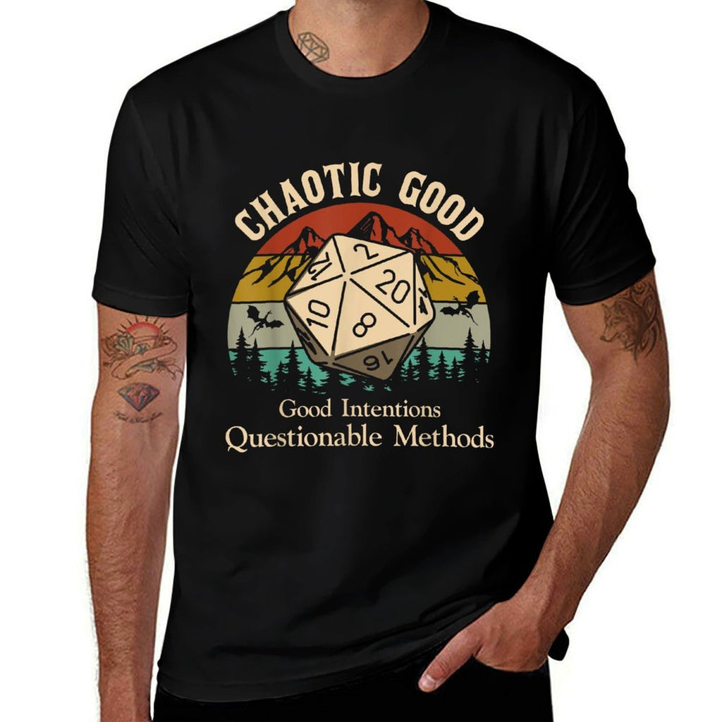Chaotic Good Intentions Questionable Methods  Lightweight T-Shirt