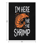 Shrimp Seafood Plush Throw Blanket
