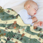 Jungle Cruise Print Sustainable Throw Blanket