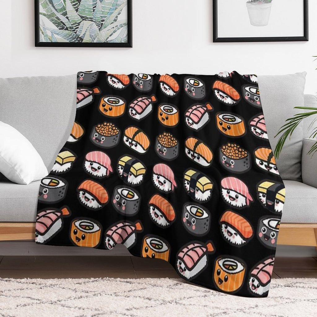 Sushi Family! Gift-ready Throw Blanket