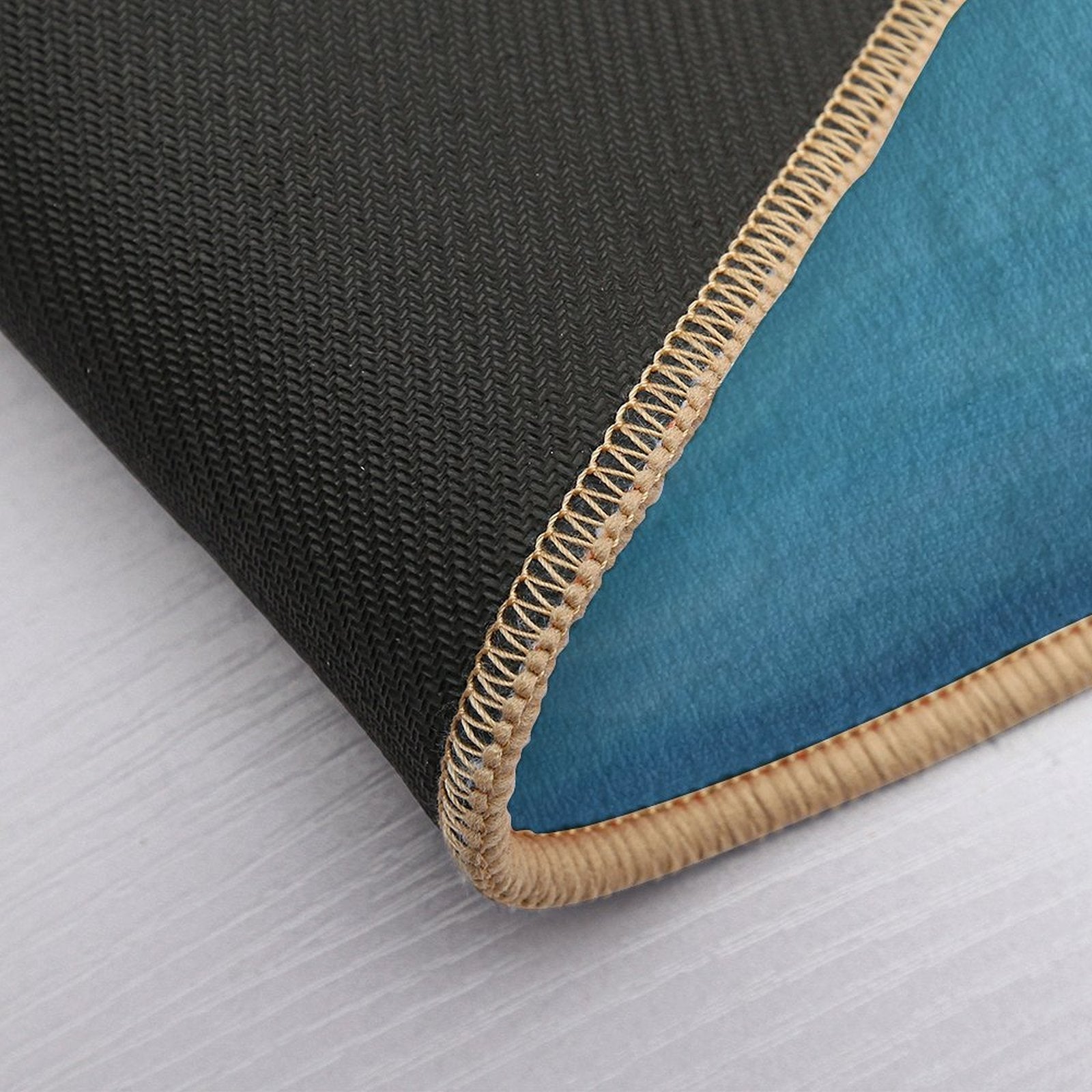 Big Blue Waves Seamless Pattern  Long-Lasting Bath Mat