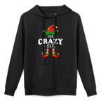 Xmas Crazy Elf Family Matching Christmas Pajama Adjustable Hood Hoodie