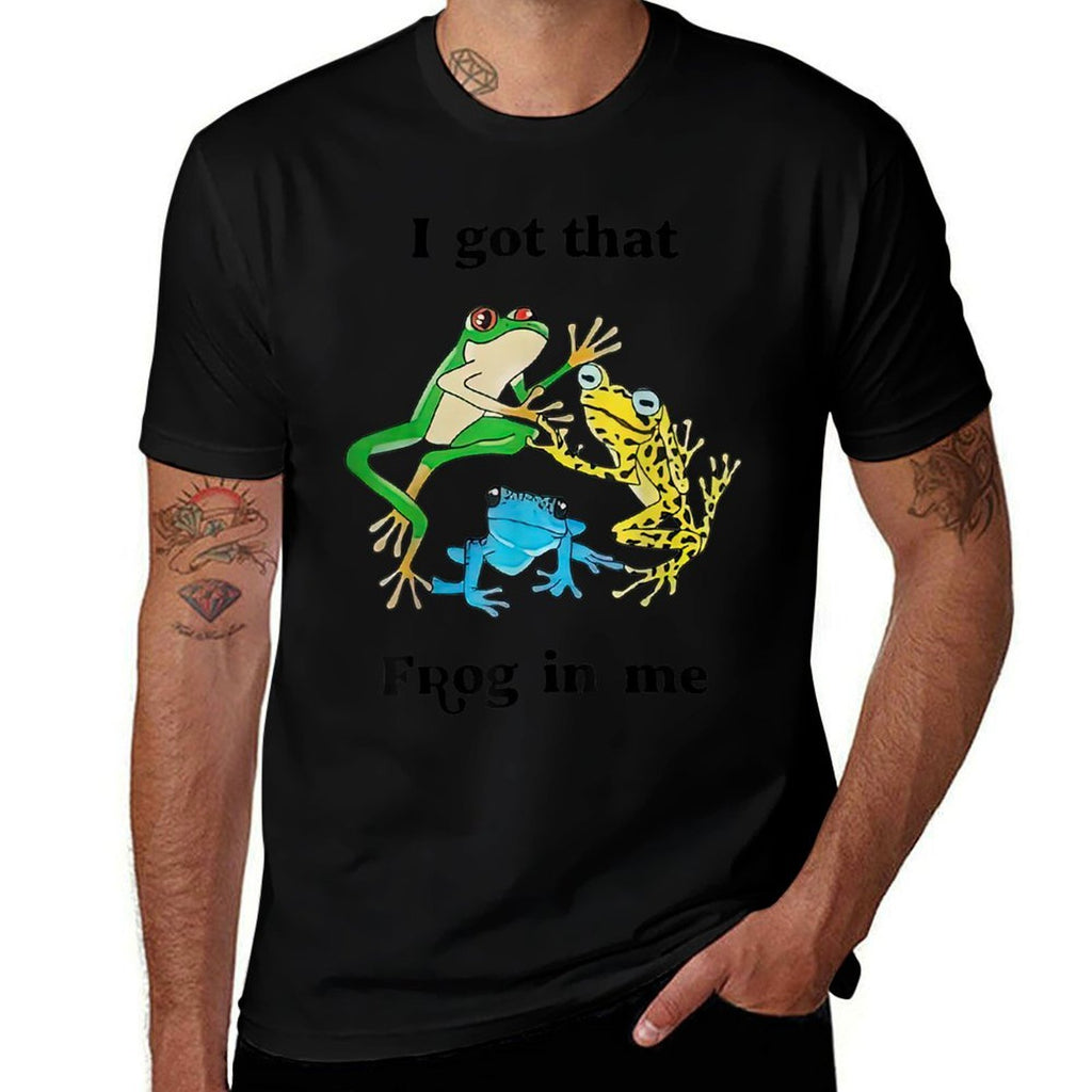 I Got That Frog In Me Funny For Men Women  Summer-ready Fabric T-Shirt