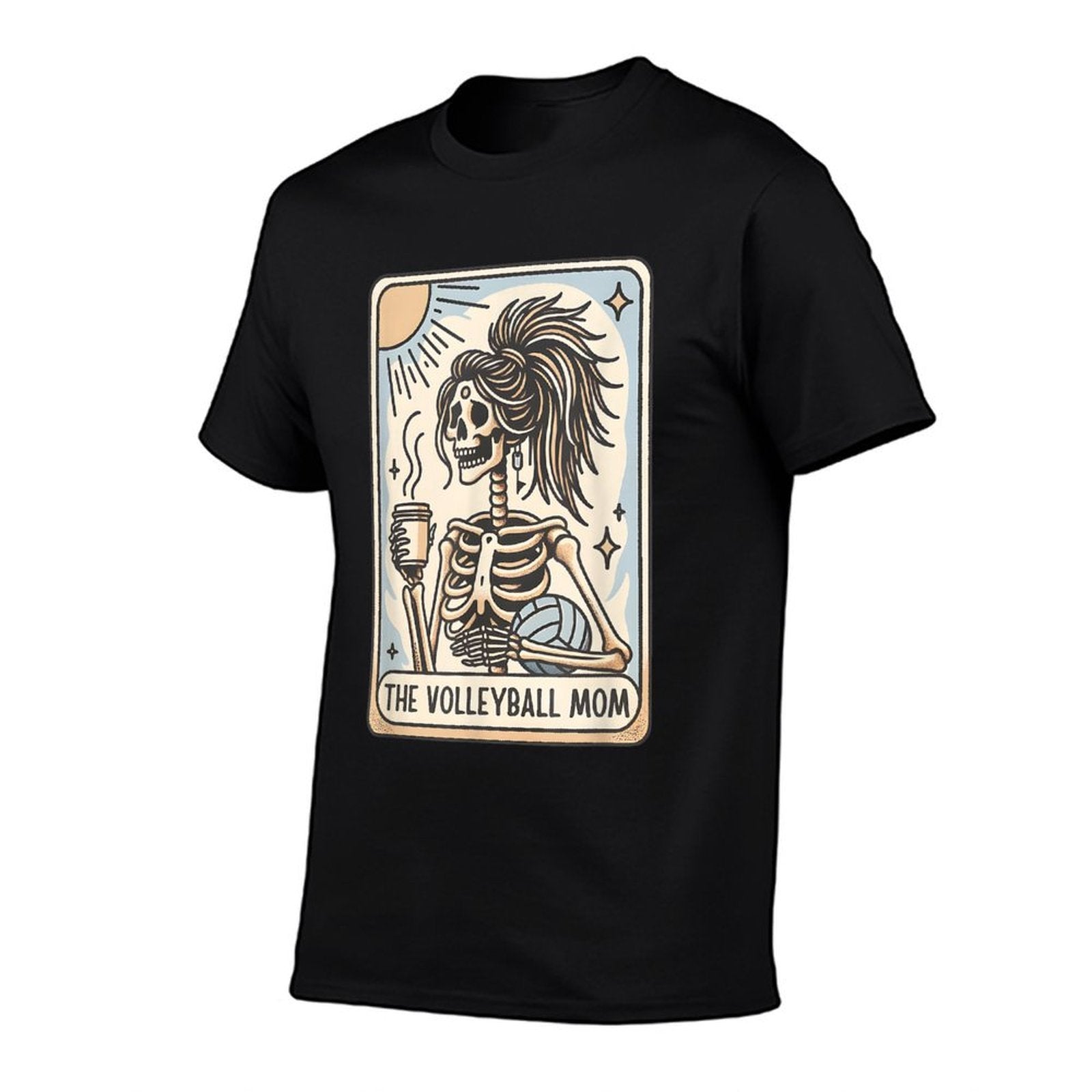 Funny Halloween Volleyball Mama, Volleyball Mom Skeleton  Relaxed-fit T-Shirt