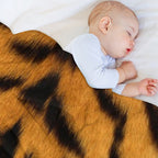 Black And Orange Tiger Print Phone Case - Trendy Design for Your Device Eco-conscious Throw Blanket