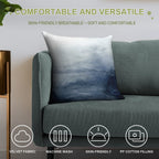 Indigo Abstract Painting  No.2 Soft Durable Construction Throw Pillow