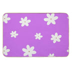 Simple Flowers Pattern  Pet-Safe Bath Mat