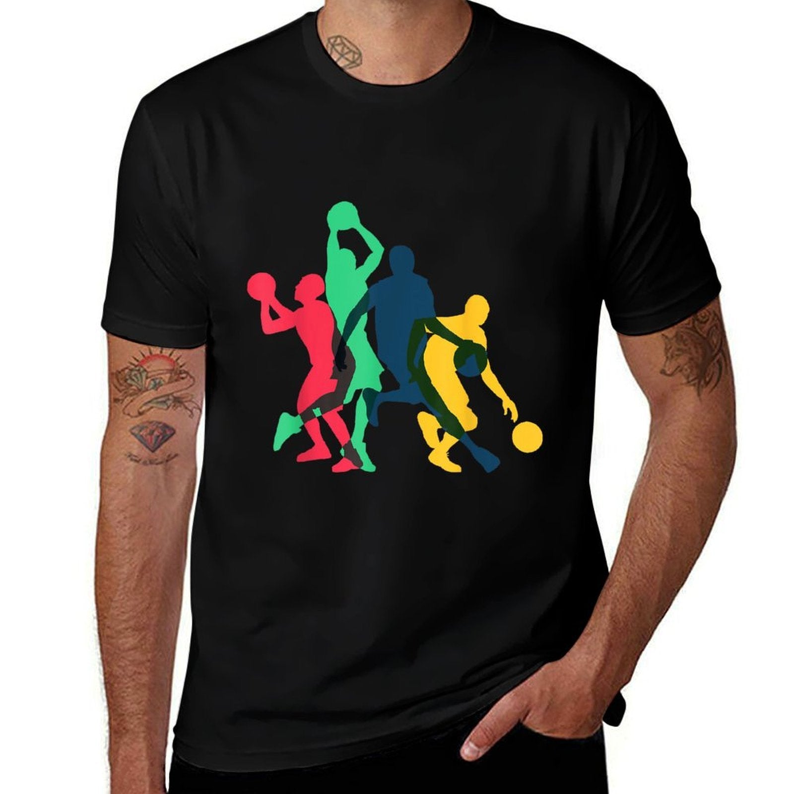 Vintage Basketball Gifts for Men Women Kids  Lightweight T-Shirt