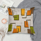 Rectangles And Stars Mid-Century Soft Gift Ready Throw Pillow