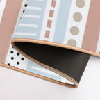 Pastel Stripe Pattern  Eco-Friendly Bath Mat
