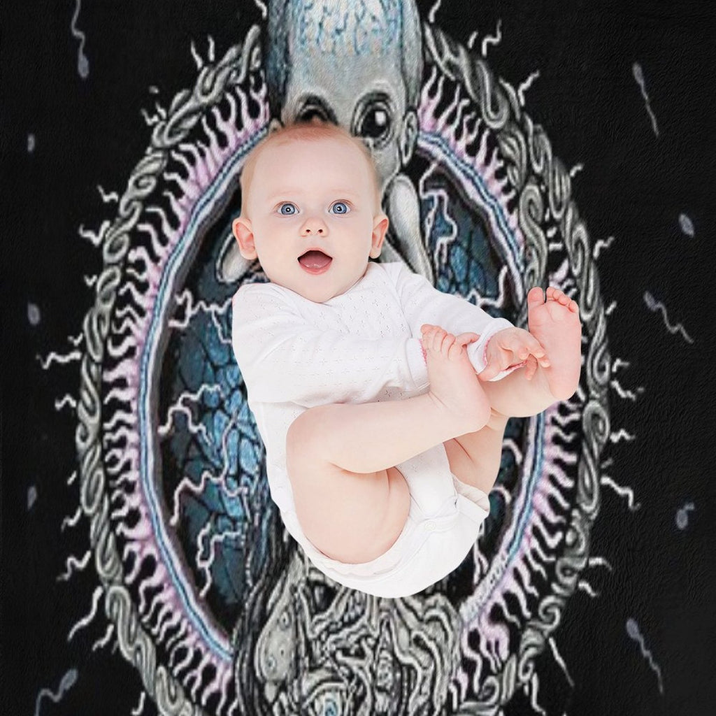 Skinny Puppy Last Rights 1992 Album Versatility Throw Blanket