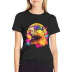 Retro Vintage Meme Lover Capybara  Wrinkle-resistant T-Shirt