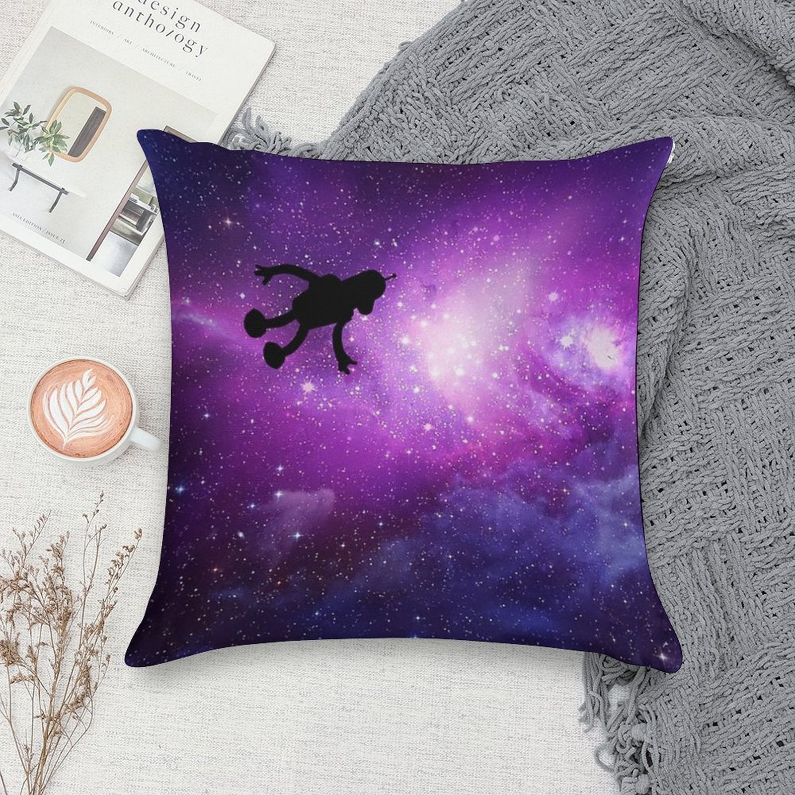 Bender in The Sky Soft Washable Throw Pillow