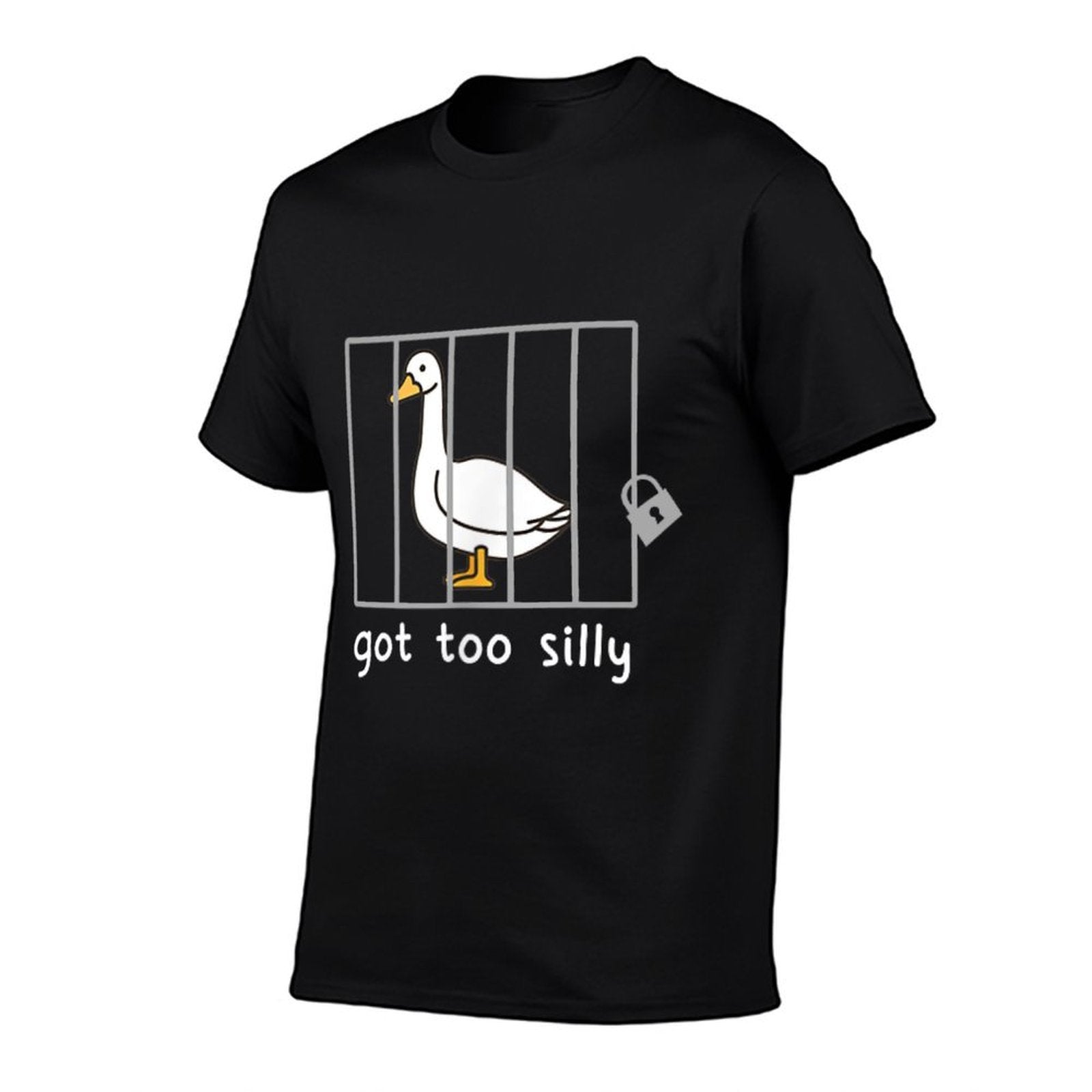 Got Too Silly Goose In Jail Humor Duck Animal Silly Mode  Affordable Price T-Shirt